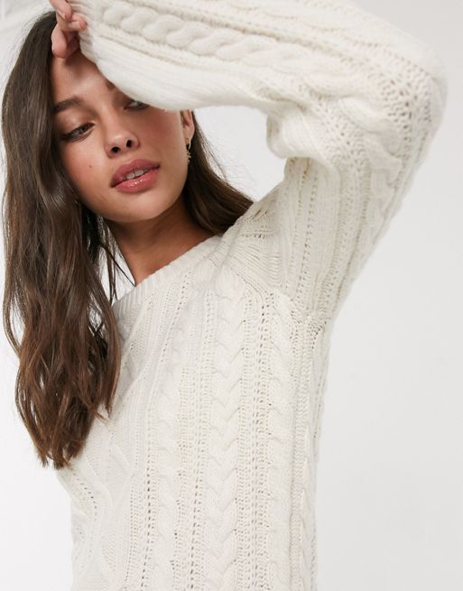 Abercrombie & Fitch high neck textured knit jumper | ASOS