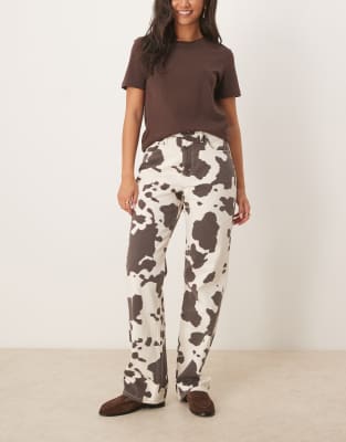 Abercrombie & Fitch High Rise 90s Relaxed Jeans In White