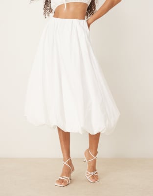 Abercrombie & Fitch High Rise Bubble Maxi Skirt
