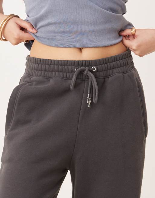 Abercrombie & Fitch high rise relaxed cuffed jogger in charcoal, 2 of 5