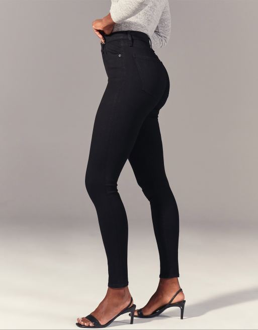 Abercrombie & Fitch Solid Black Jeans 26 Waist - 72% off