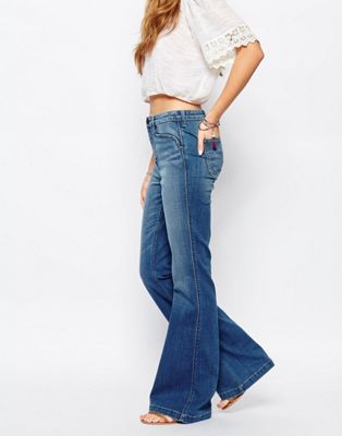 abercrombie & fitch flare jeans