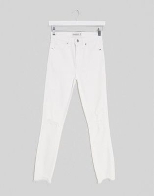 abercrombie white jeans