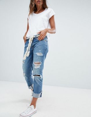 Abercrombie \u0026 Fitch high waisted ripped 