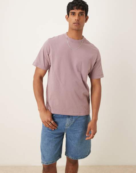 Abercrombie & Fitch - Hindbærrød T-shirt med korte ærmer og vintage-design - view 1