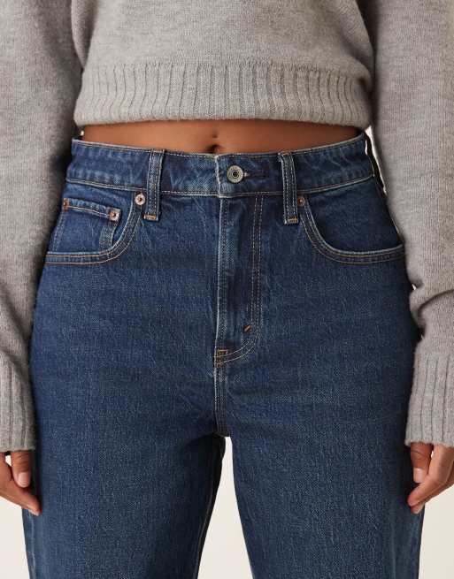 Abercrombie & Fitch - Højtaljede, afslappede og blå 90'er-jeans, 5 af 5