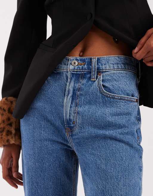 Abercrombie & Fitch - Højtaljede, afslappede og blå 90'er-jeans, 5 af 5