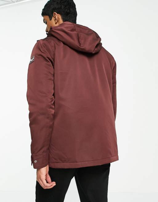 Next burgundy store technical parka