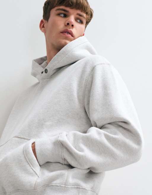 Abercrombie & Fitch hoodie épais gris clair, 4 de 5