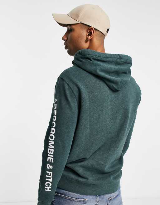 Green abercrombie clearance hoodie