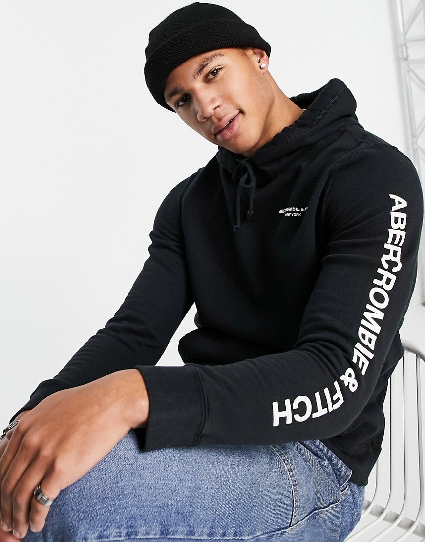Abercrombie & Fitch - Hoodie in zwart
