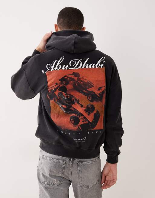 Abercrombie & Fitch - Hoodie met grafische F1 print in zwart