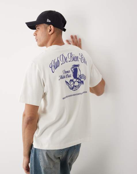 Abercrombie & Fitch - Hvid T-shirt med destinationsgrafik - view 1