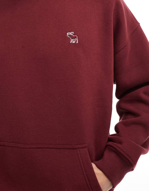 Abercrombie and fitch red hoodie sale