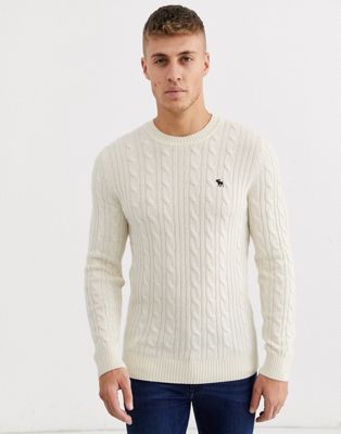 abercrombie and fitch cable knit sweater