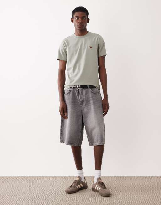 Abercrombie & Fitch icon logo everyday essential t-shirt in sage green, 2 of 5