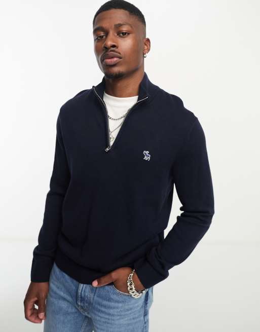 Half zip navy online jumper