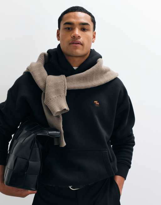 Abercrombie & Fitch icon logo hoodie noir, 3 de 9