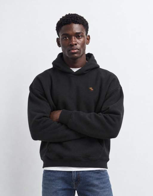 Abercrombie & Fitch icon logo hoodie noir, 9 de 9