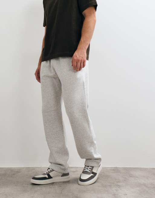 Abercrombie & Fitch icon logo jogging droit en gris clair, 3 de 5