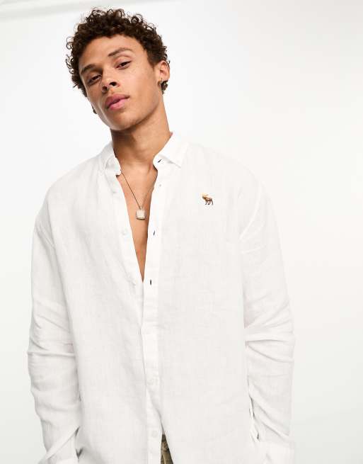 abercrombie and fitch white shirt