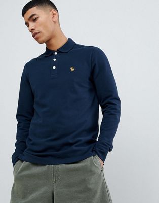 abercrombie and fitch long sleeve polo