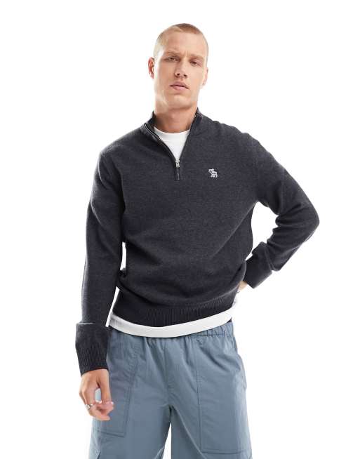 Ralph lauren merino discount wool half zip jumper