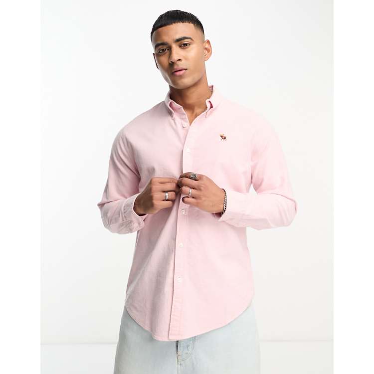 Pink plaid polo shirt best sale