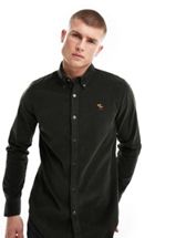 AllSaints Goodluck long sleeve print shirt in black | ASOS