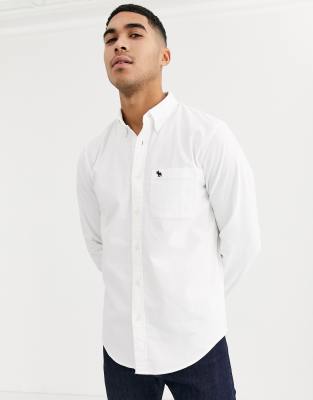 white abercrombie shirt