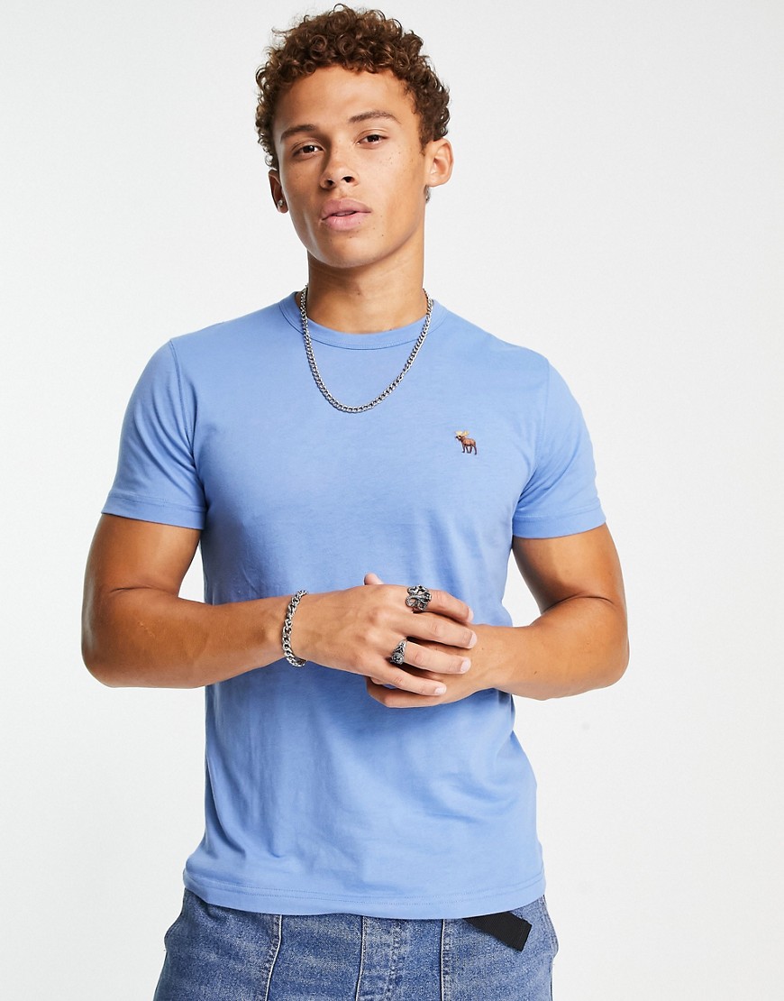 Abercrombie & Fitch icon logo t-shirt in blue
