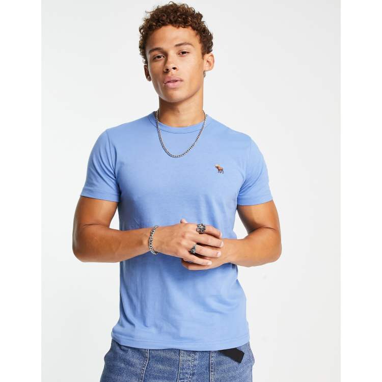 Abercrombie & Fitch icon logo t-shirt in blue