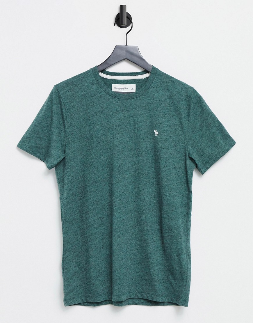 Abercrombie & Fitch Icon Logo T-shirt In Green Marl