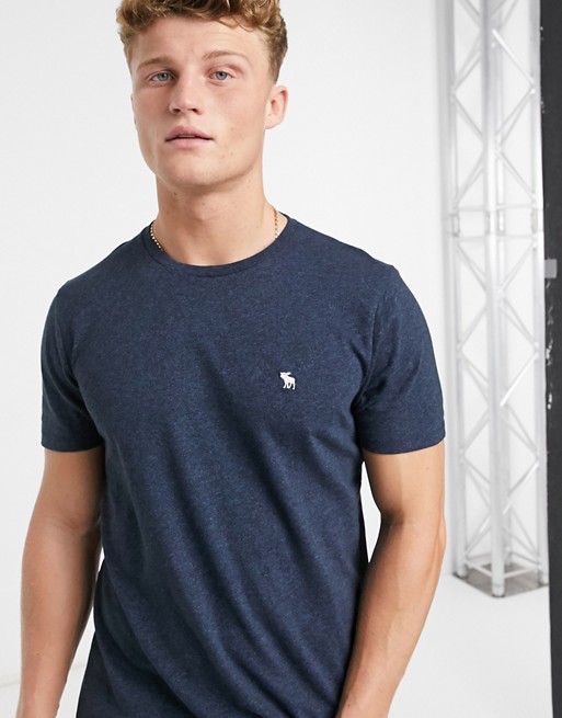 Abercrombie & Fitch icon logo t-shirt in navy | ASOS