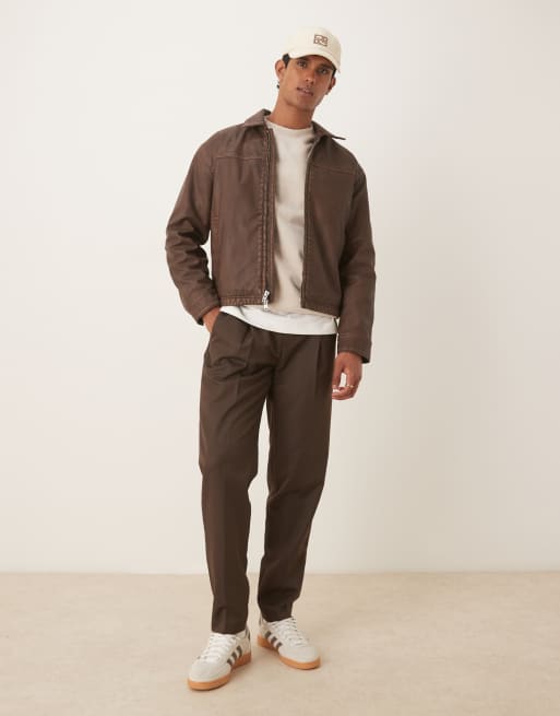 Abercrombie & Fitch - Jack van imitatieleer in bruin, 2 van 5