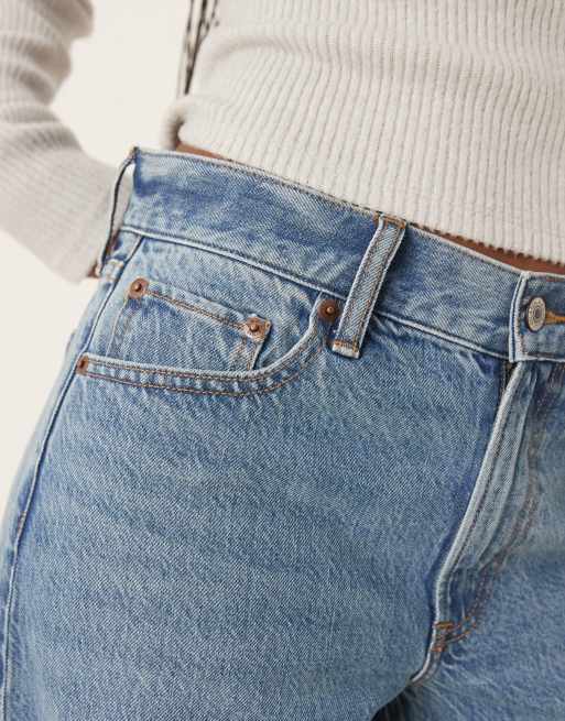 Abercrombie & Fitch - Jean ample à taille basse - Délavage clair, 5 de 5