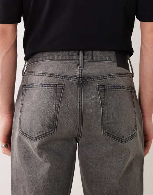 Abercrombie & Fitch - Jean ample avec poches effet abrasions - Gris délavé, 4 de 5