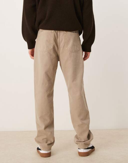 Abercrombie & Fitch - Jean ample - Kaki, 3 de 5