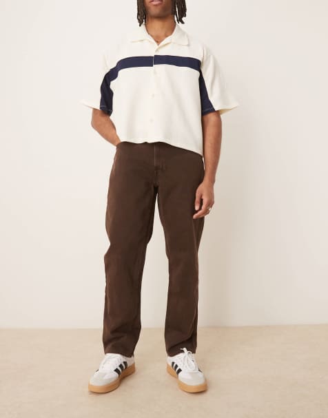 Abercrombie & Fitch - Jean ample - Marron foncé - view 1