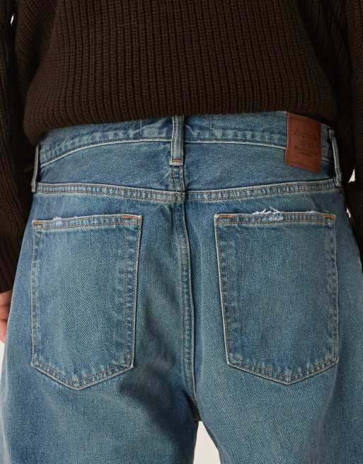 Abercrombie & Fitch - Jean baggy - Bleu délavé, 5 de 5