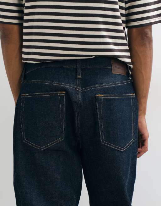 Abercrombie & Fitch jean coupe relaxed délavage bleu indigo, 5 de 5