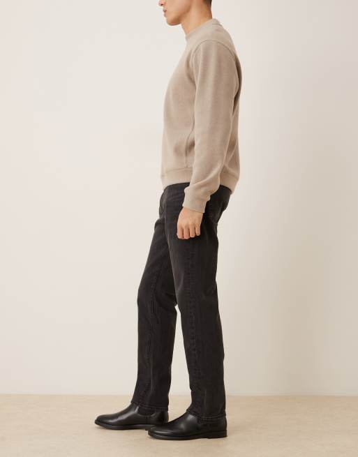 Abercrombie & Fitch - Jean droit stretch - Noir vintage, 3 de 5