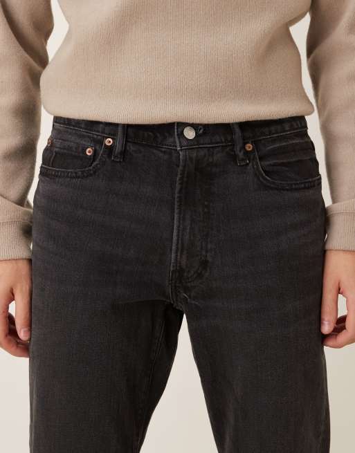 Abercrombie & Fitch - Jean droit stretch - Noir vintage, 5 de 5