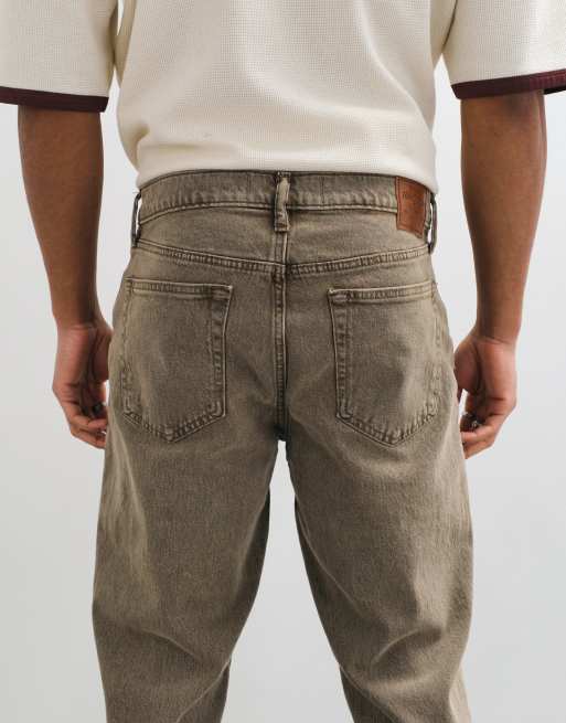 Abercrombie & Fitch jean relaxed marron délavé, 4 de 5