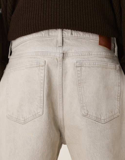 Abercrombie & Fitch - Jeans ampi lavaggio grigio, 4 di 5