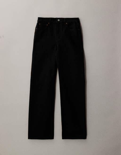 Abercrombie & Fitch - Jeans comodi anni '90 a vita alta neri, 5 di 7