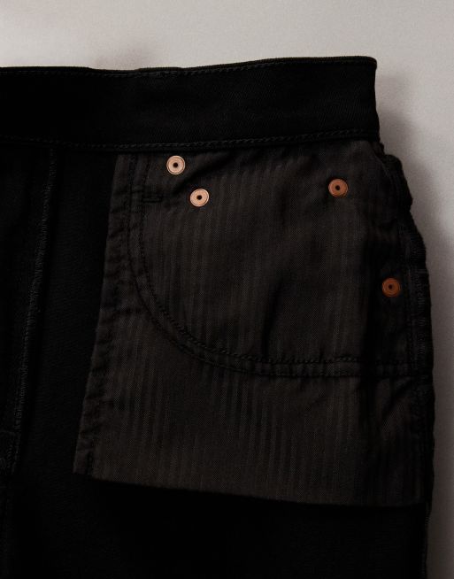 Abercrombie & Fitch - Jeans comodi anni '90 a vita alta neri, 6 di 7