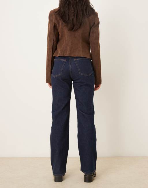 Abercrombie & Fitch - Jeans comodi anni '90 blu lavaggio rinse wash, 2 di 5