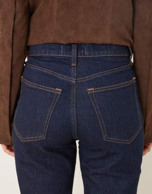 Abercrombie & Fitch - Jeans comodi anni '90 blu lavaggio rinse wash, 4 di 5