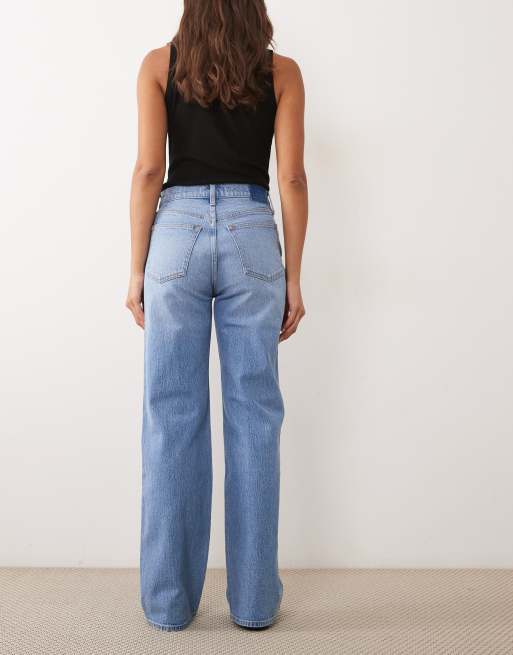 Abercrombie & Fitch jeans dritti comodi anni '90 lavaggio blu chiaro, 2 di 5